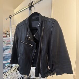 AllSaints Black Leather Jacket